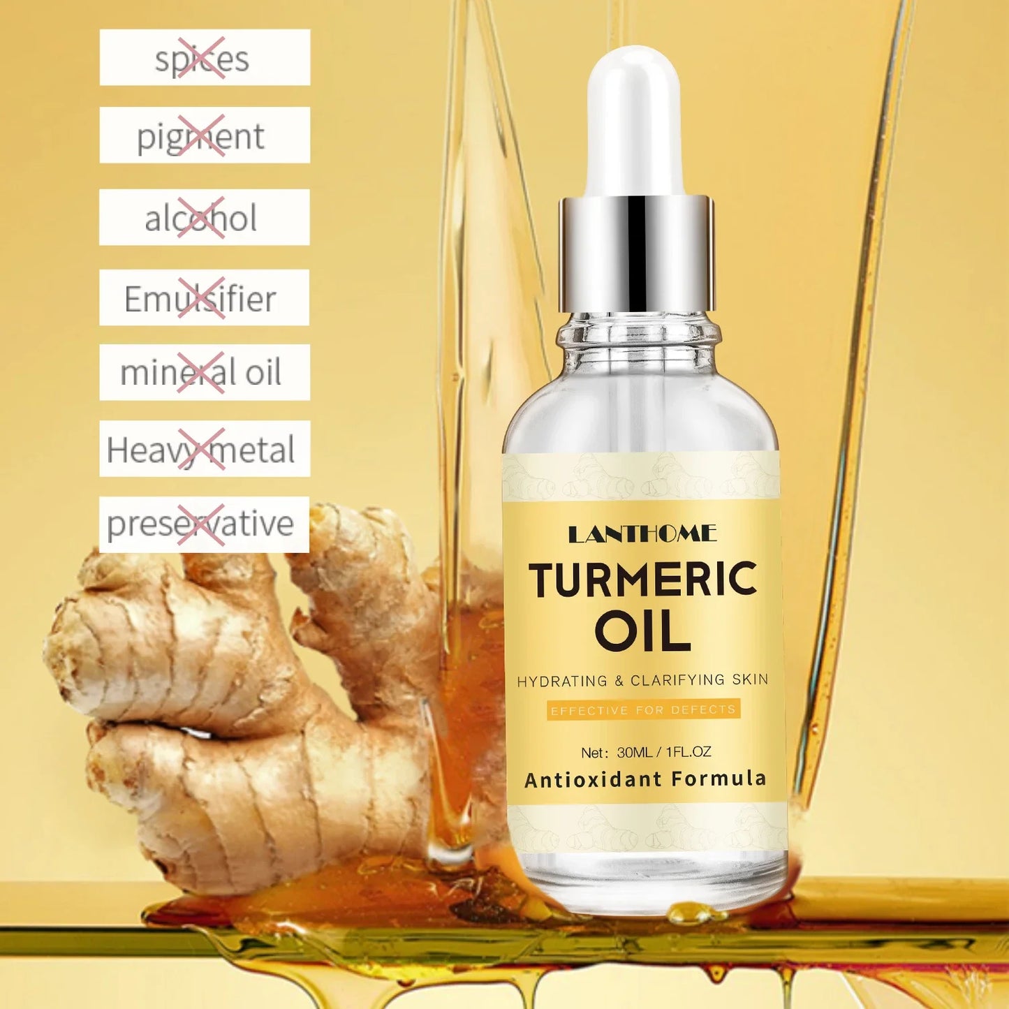Turmeric Brightening & Anti-Aging Facial Serum Oil