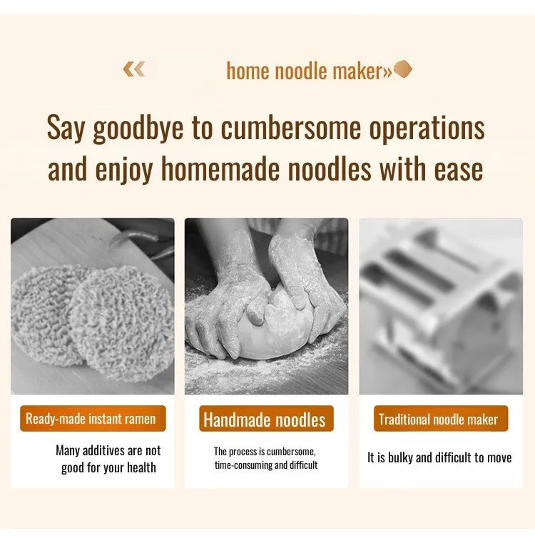Electric Cordless Noodle Maker – 5 Shapes | Portable Handheld Press