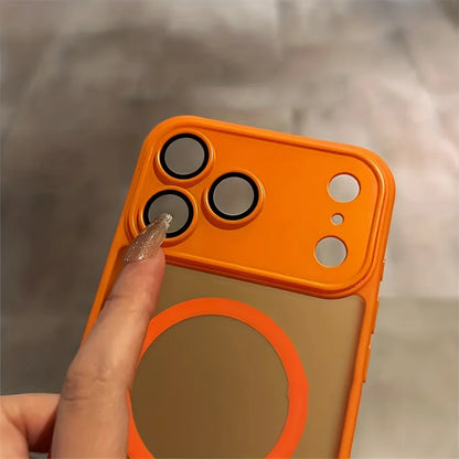 Magnetic Luxury Matte Translucent Phone Case – MagSafe Compatible | iPhone 17 Air 16 15 14 13 12 11 Series