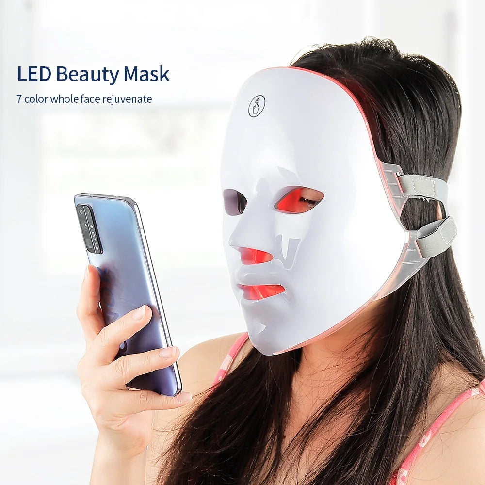 7-Color LED Photon Therapy Face Mask