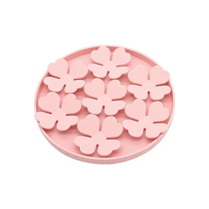 Petal-Shaped Silicone Lick Mat for Dogs & Cats | Slow Feeder with Suction Cup