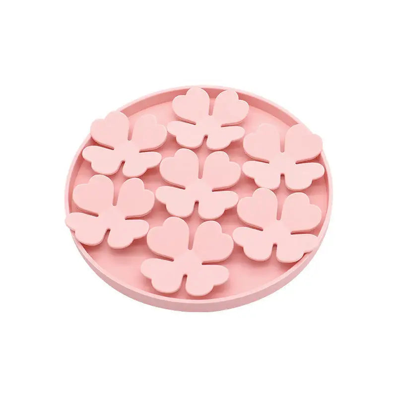 Petal-Shaped Silicone Lick Mat for Dogs & Cats | Slow Feeder with Suction Cup