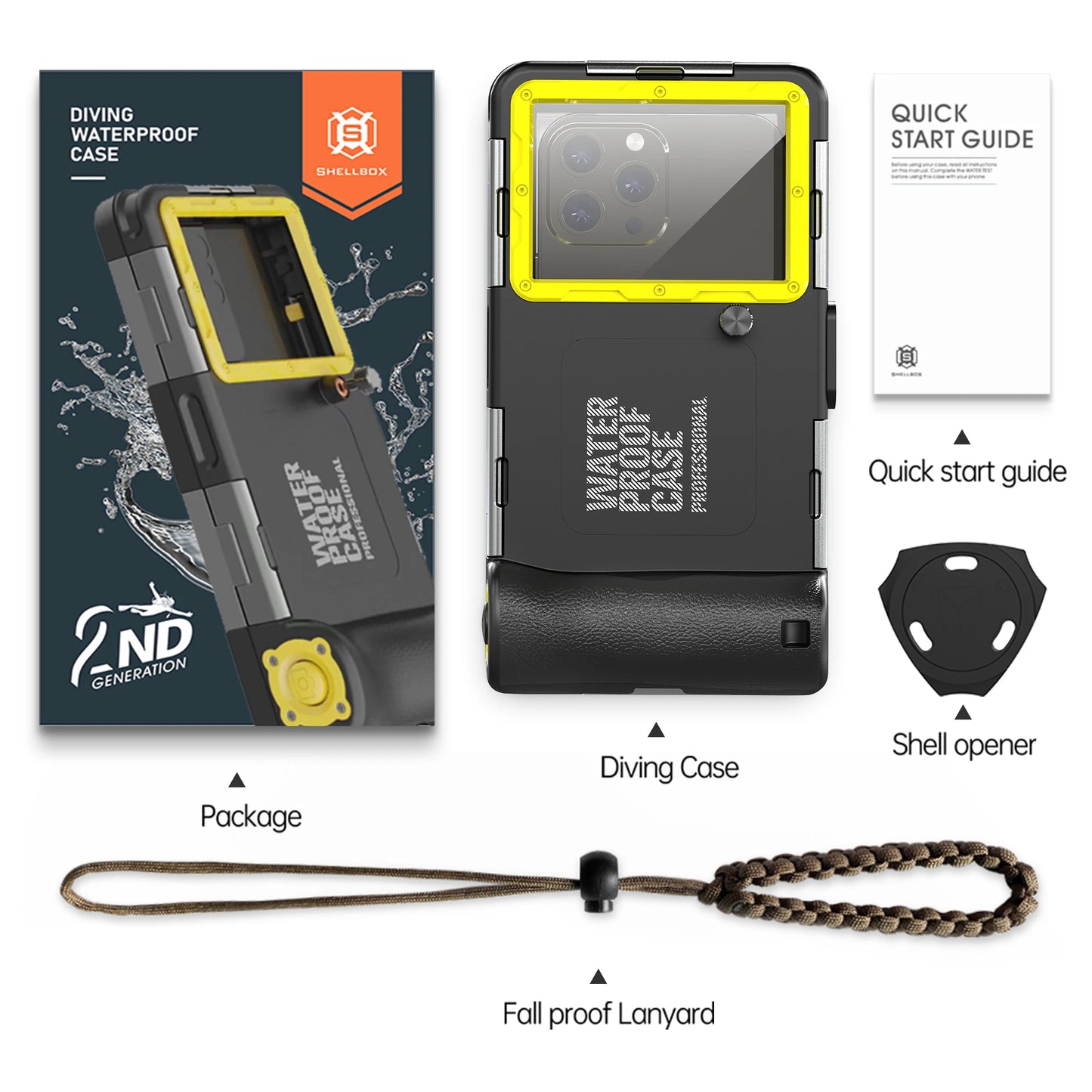 IP68 Waterproof Phone Case 15m/50ft – Universal 6.9" | Diving & Underwater Photography