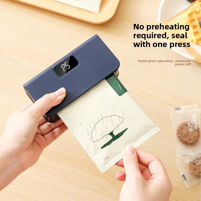 Rechargeable Mini Bag Sealer with Cutter & Magnet