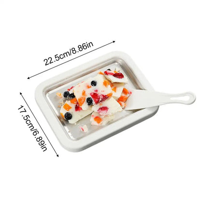 DIY Rolled Ice Cream Making Kit with 2 Spatulas