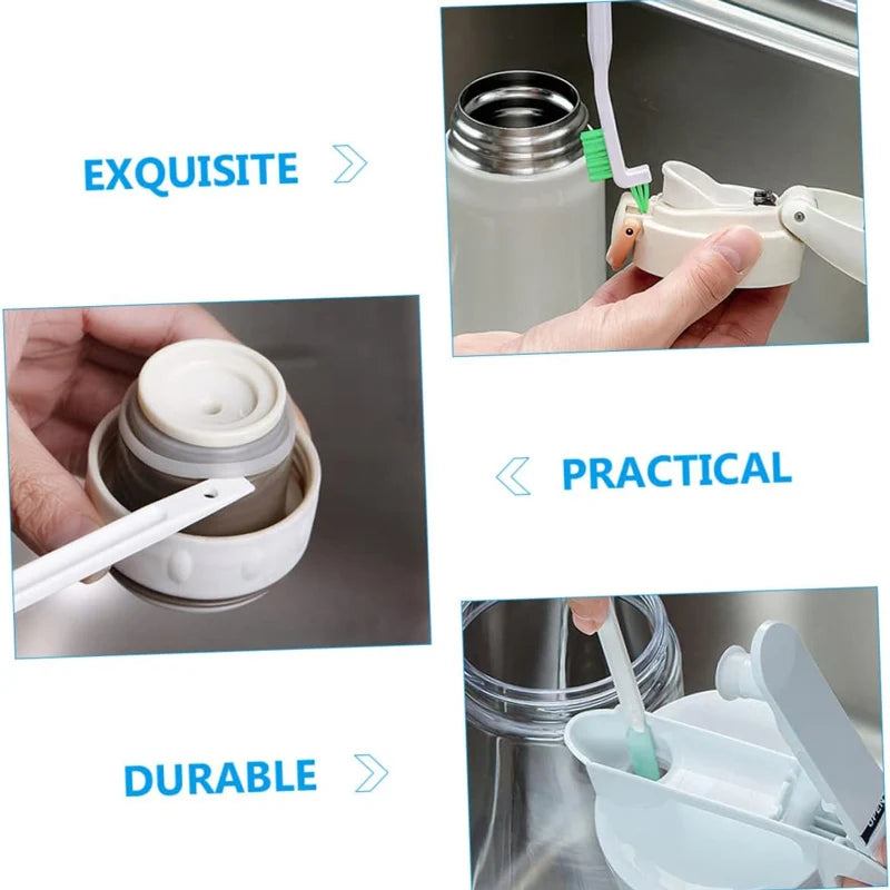 Household Cleaning Brush Set | Bottle, Straw, Window & Crevice Brushes