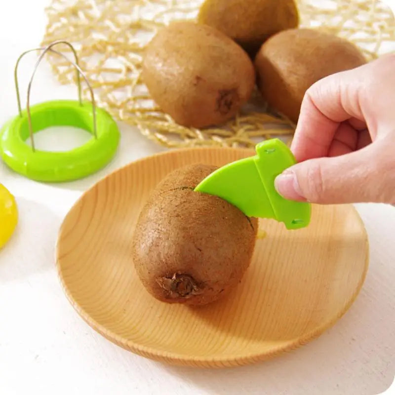 Kiwi Cutter & Peeler – Stainless Steel Fruit Slicer with Lemon Peeling Tool & Salad Maker
