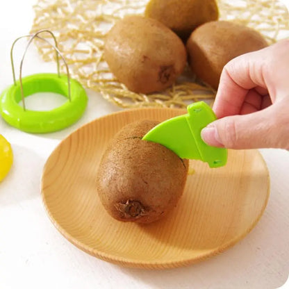 Kiwi Cutter & Peeler – Stainless Steel Fruit Slicer with Lemon Peeling Tool & Salad Maker