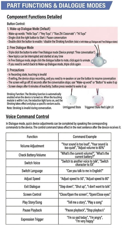 AI Intelligent Cat Plush Toy Voice Conversation Wifi Interactive Smart Robot Doll Emotional Companionship Overseas Edition