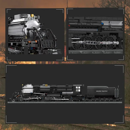 Classic Steam Train Building Block Set German BR01 Big Boy Steam Locomotive Bricks DIY CN5700 Rail Train Assemble Bricks Toys