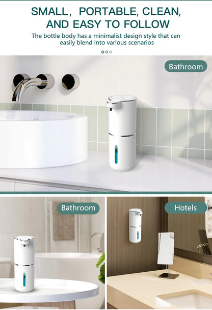 380ML Touchless Automatic Soap Dispenser – Foam & Gel, 4-Speed, IPX5 Waterproof