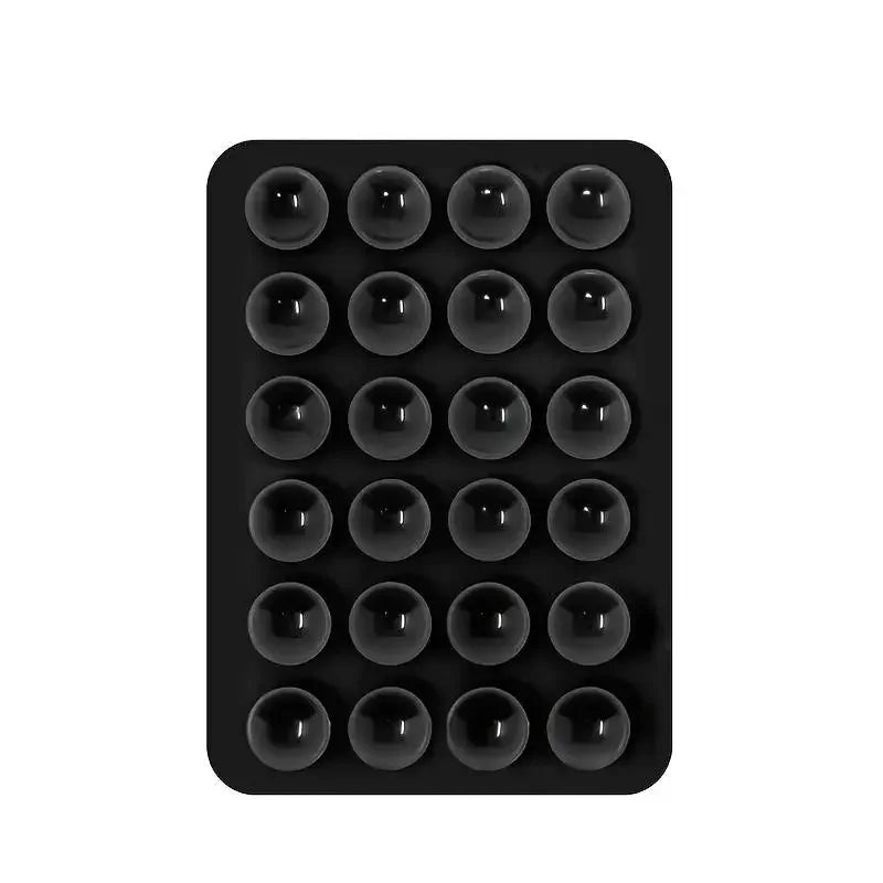 Silicone Suction Phone Holder Mat – Anti-Slip Wall Mount & Desk Stand | No-Drill Phone Grip