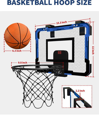 Kids Mini Basketball Hoop Set – Wall Mount with Scoreboard Option