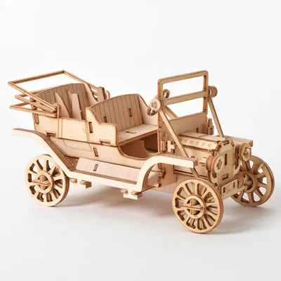 DIY 3D Wooden Puzzle for Assembly Puzzle Laser Cutting Sailing Ship Biplane Steam Locomotive Train Toy DIY Kit for
