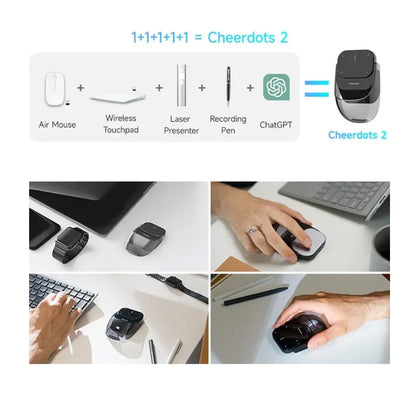 Cheerdots 2 Detachable Air Mouse – Wireless Touchpad & AI Recording