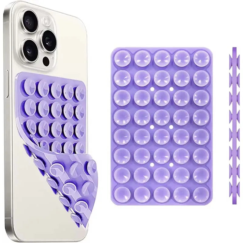 Silicone Suction Cup Phone Mount – Double-Sided Hands-Free Grip | Selfie & Video Holder | iPhone & Android