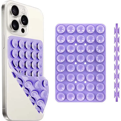 Silicone Suction Cup Phone Mount – Double-Sided Hands-Free Grip | Selfie & Video Holder | iPhone & Android