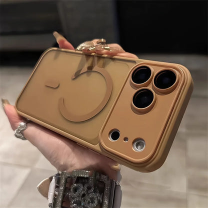 Magnetic Luxury Matte Translucent Phone Case – MagSafe Compatible | iPhone 17 Air 16 15 14 13 12 11 Series