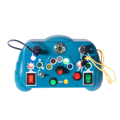 Busy Board Led Lights Switch Sensory Montessori Toys Portable Electric Puzzle Early Educational Puzzle Toy for Toddler Kids Gift