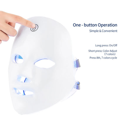 7-Color LED Photon Therapy Face Mask