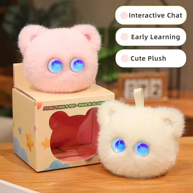 AI Intelligent Cat Plush Toy Voice Conversation Wifi Interactive Smart Robot Doll Emotional Companionship Overseas Edition
