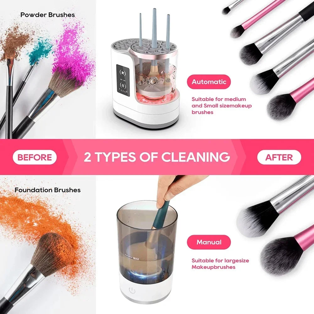 Professional Electric Makeup Brush Cleaner & Dryer Station | USB Plug