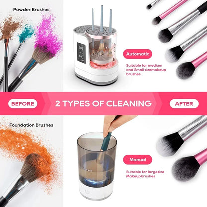 Professional Electric Makeup Brush Cleaner & Dryer Station | USB Plug