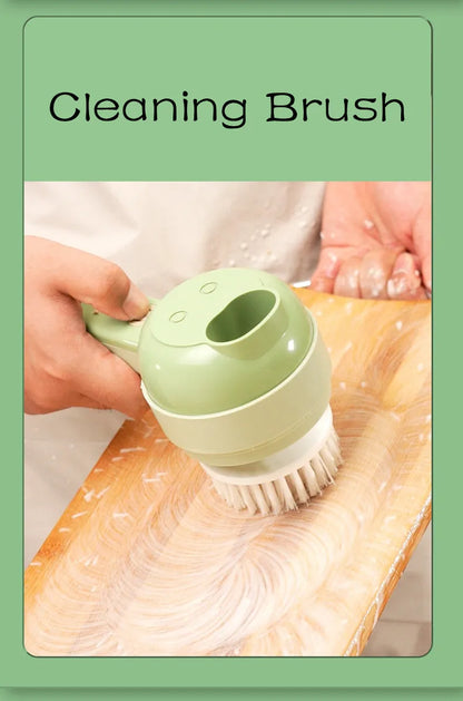 4-in-1 Electric Vegetable Cutter Set – Wireless Chopper, Grinder, Masher & Peeler