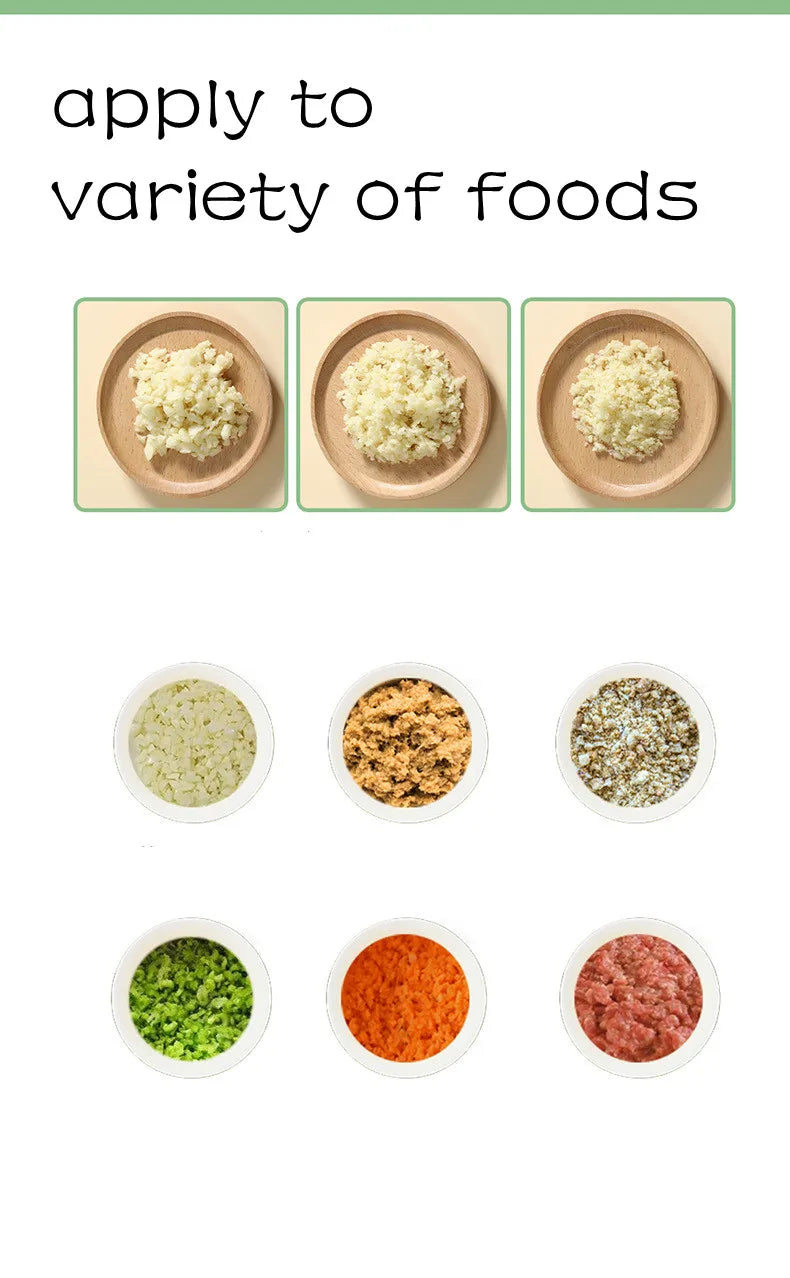 4-in-1 Electric Vegetable Cutter Set – Wireless Chopper, Grinder, Masher & Peeler