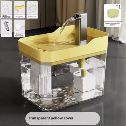 USB Cat Water Fountain with Auto Filter & Anti-Dry Pump
