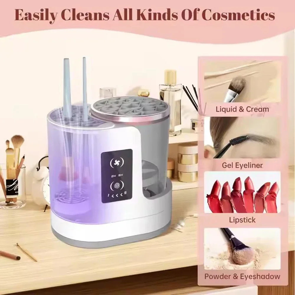 Professional Electric Makeup Brush Cleaner & Dryer Station | USB Plug