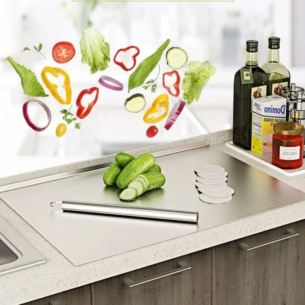 Double-Panel Stainless Steel Pastry & Prep Board
