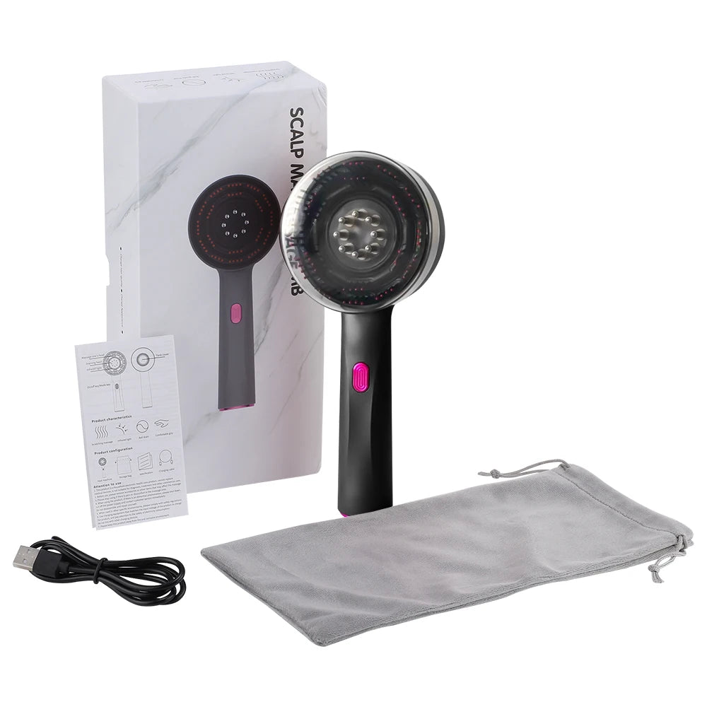 Electric Vibration Scalp Massager & Hair Growth Comb