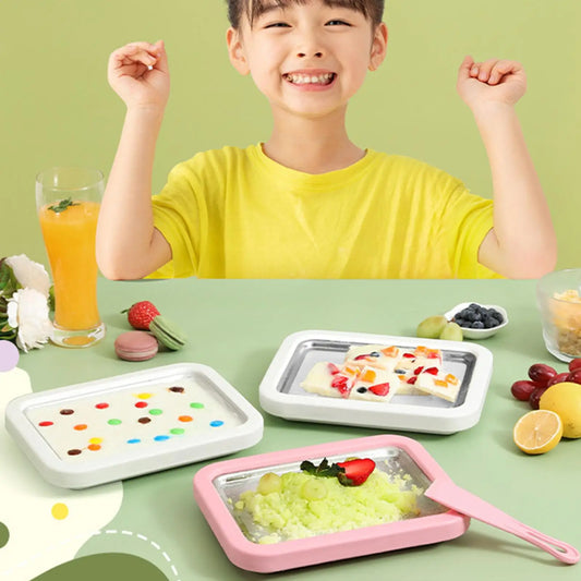 DIY Rolled Ice Cream Making Kit with 2 Spatulas