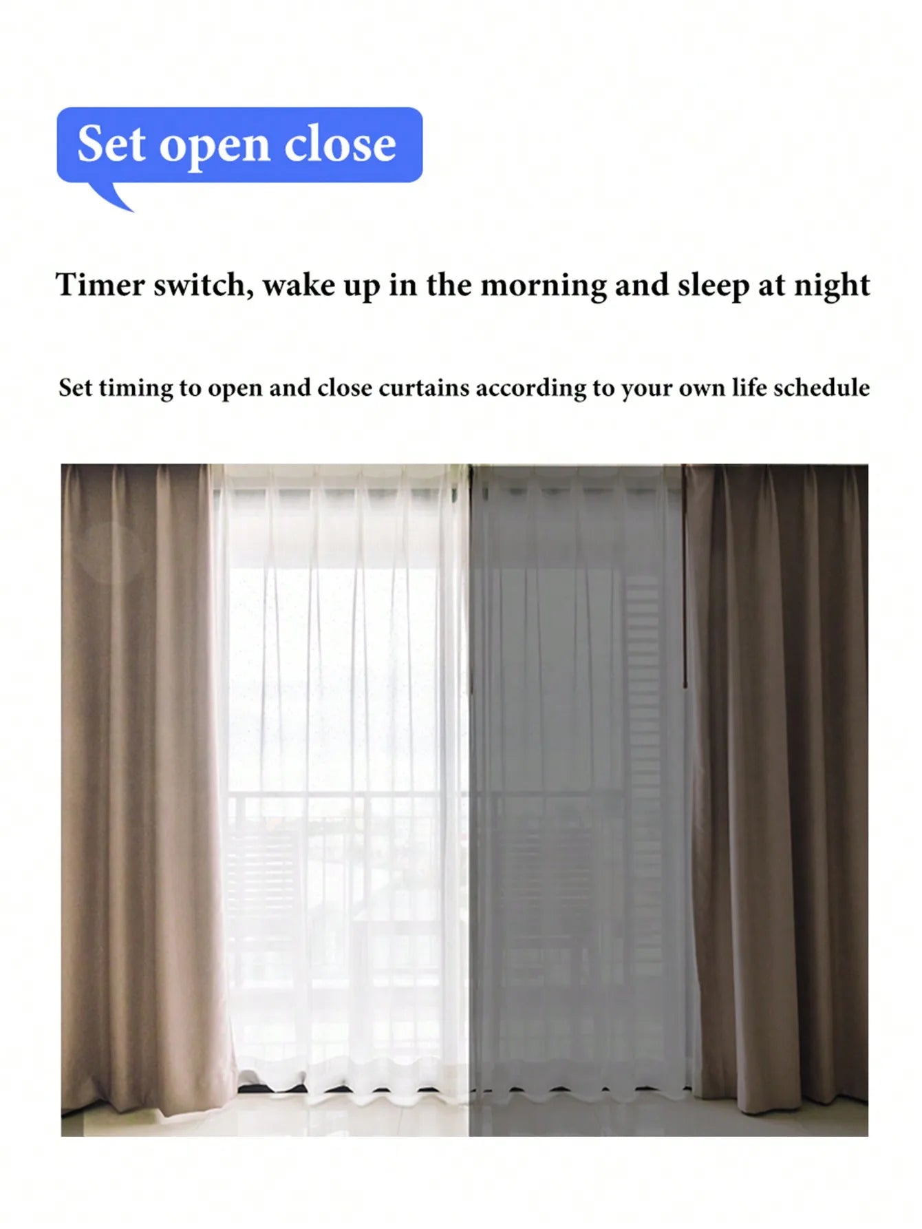 Smart Automatic Curtain Opener – Remote & App Controlled Motor