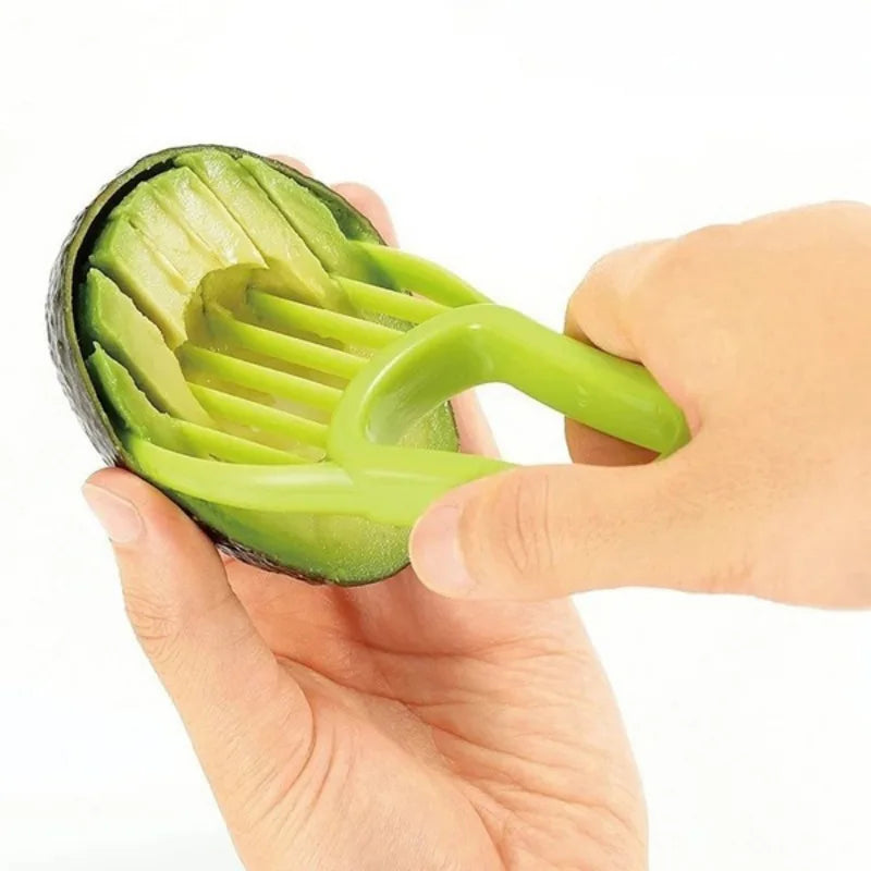 3-in-1 Avocado Slicer, Pitter & Peeler — Food-Grade Plastic Kitchen Tool