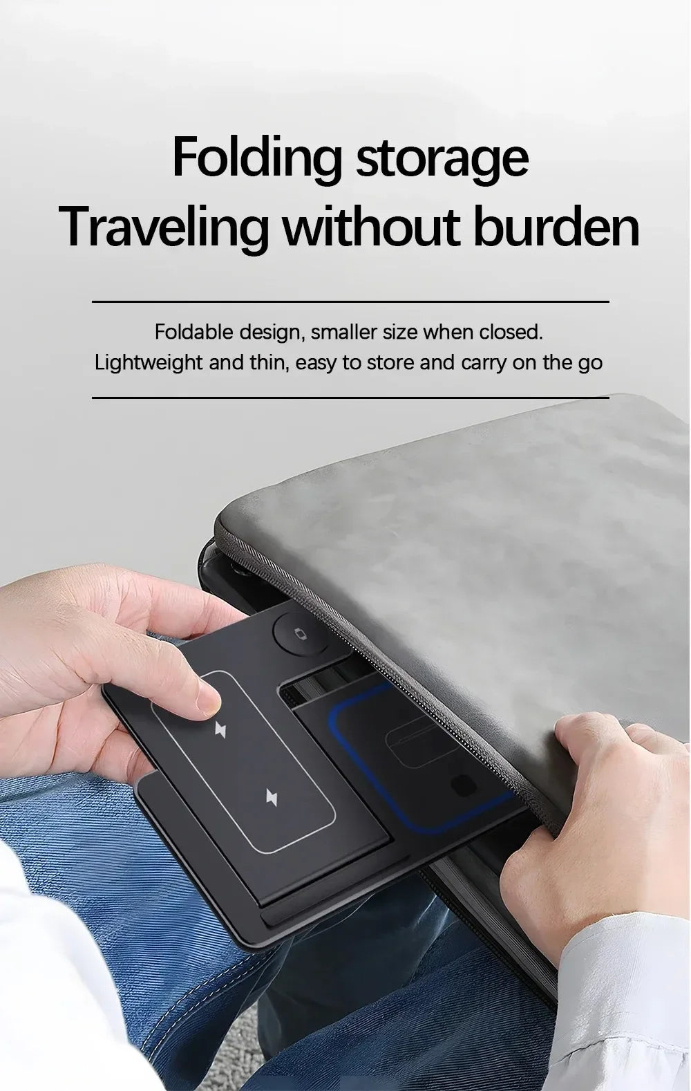 3-in-1 Wireless Charger Stand – 30W Fast Charging for iPhone, Apple Watch & AirPods