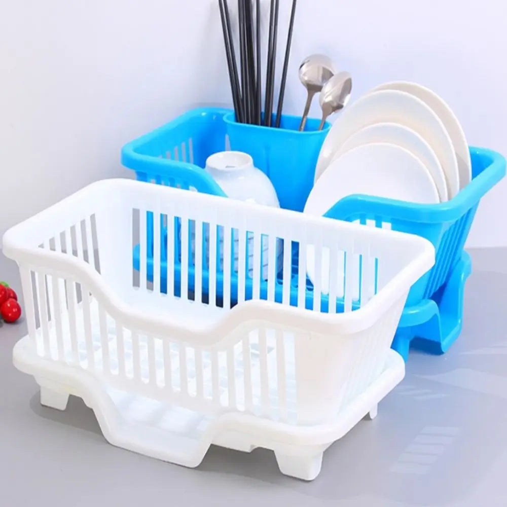 Dish Drying Rack with Drain Board – Countertop Kitchen Organiser