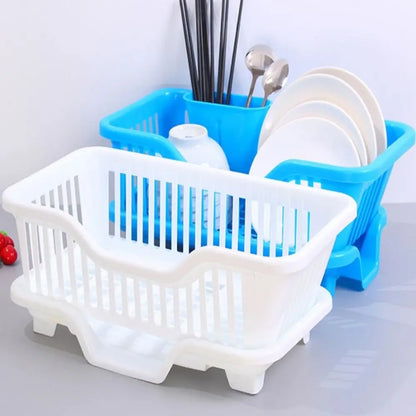 Dish Drying Rack with Drain Board – Countertop Kitchen Organiser