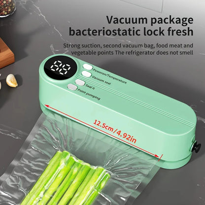 Wireless Vacuum Food Sealer – USB Rechargeable with Sealing & Suction