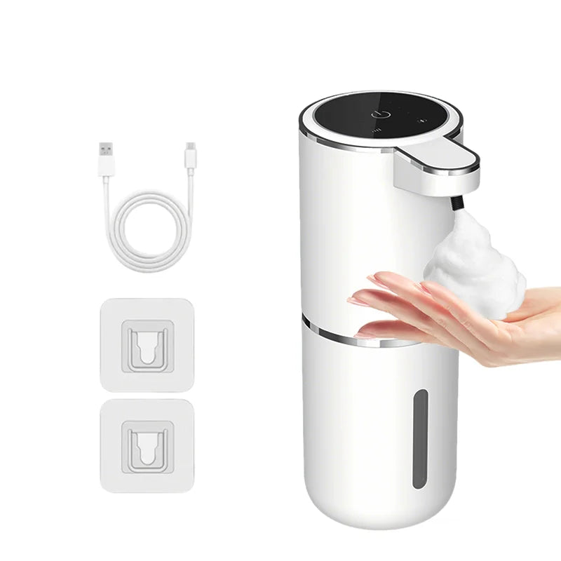 380ML Touchless Automatic Soap Dispenser – Foam & Gel, 4-Speed, IPX5 Waterproof
