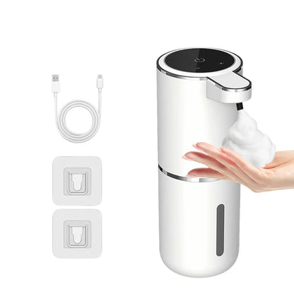 380ML Touchless Automatic Soap Dispenser – Foam & Gel, 4-Speed, IPX5 Waterproof