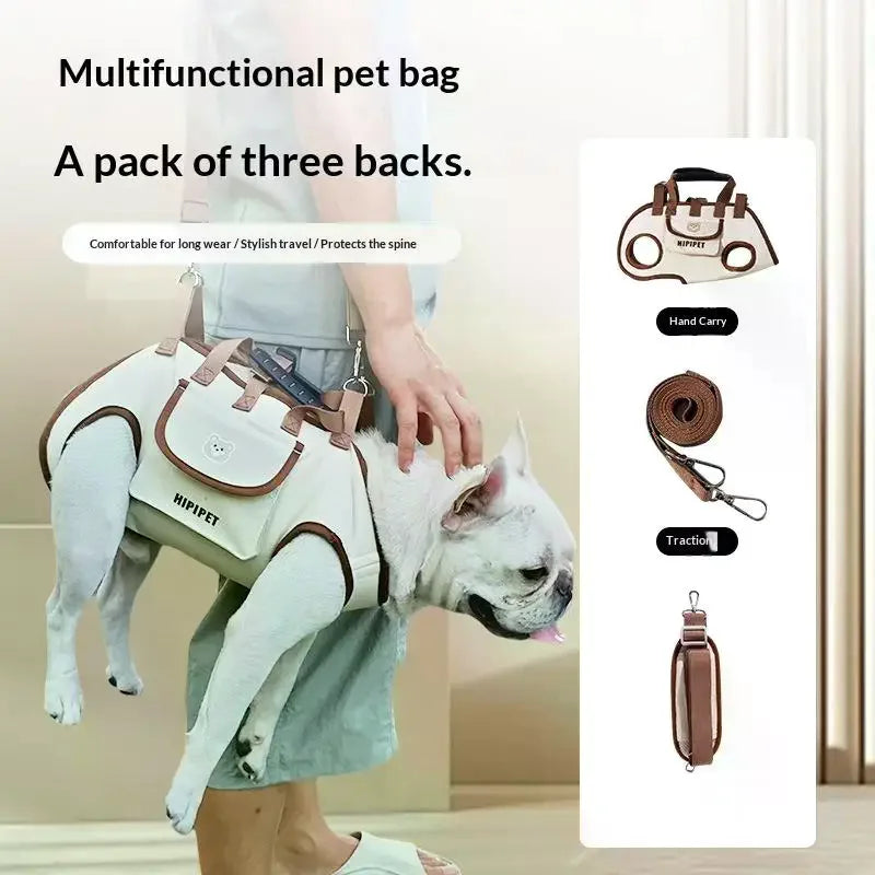 Portable Pet Carrier Bag Adjustable Shoulder Handheld Travel Bag for Dogs Cats