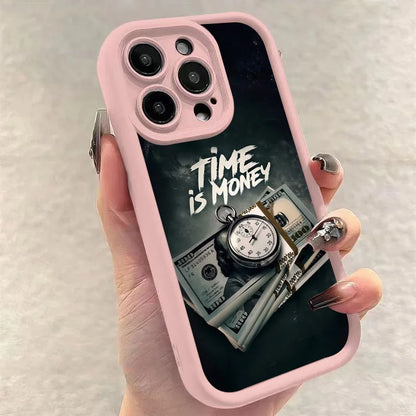 Time is Money Phone Case – Compatible with iPhone 17, 16, 15, 14, 13, 12, 11 Series