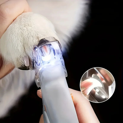 LED Pet Nail Clipper with Light – Safe Precision Trimmer for Dogs & Cats