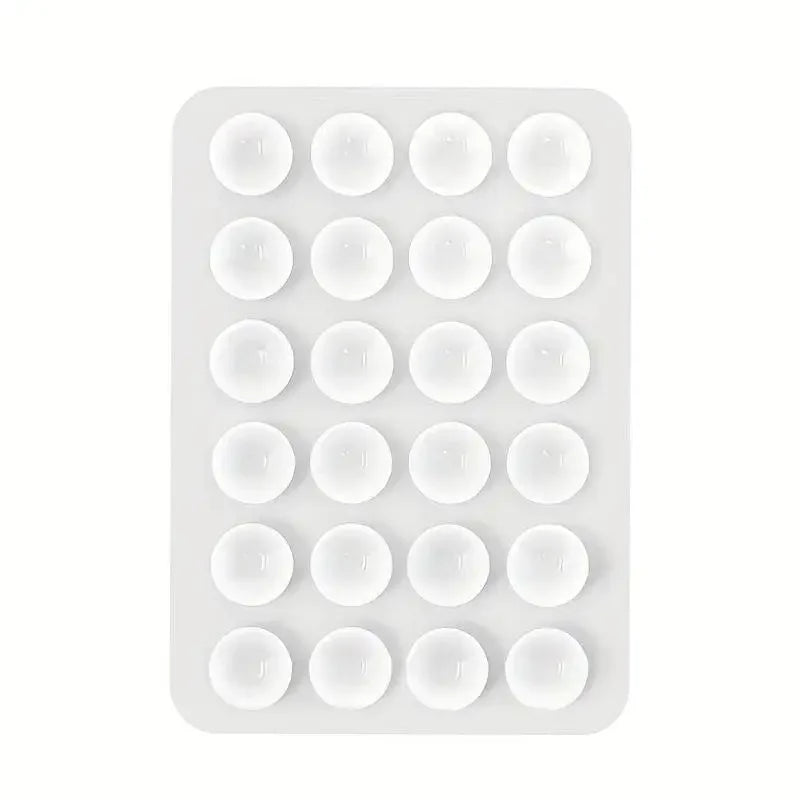 Silicone Suction Phone Holder Mat – Anti-Slip Wall Mount & Desk Stand | No-Drill Phone Grip