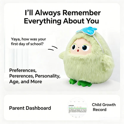 Smart AI Plush Robot, Voice Interactive Electronic Pet Toy with Dynamic LED Eyes, USB Rechargeable, All Ages Kids Toy, gift