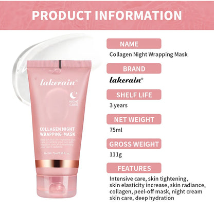 Korean Collagen Wrapping Face Mask & Brush Set