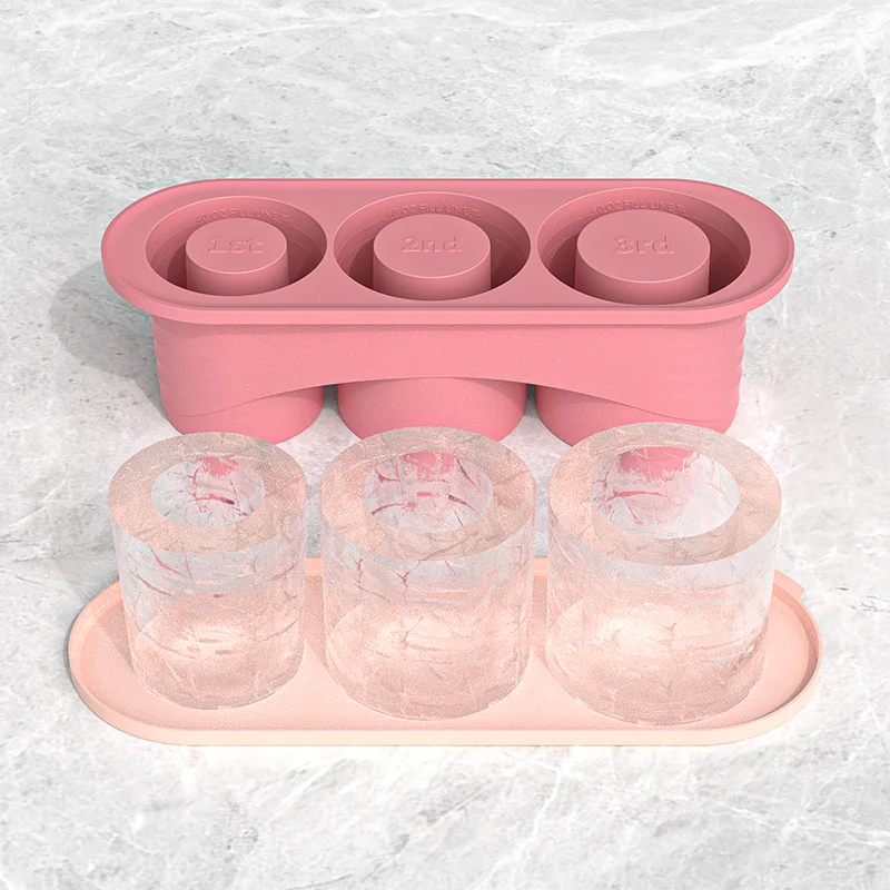 Cylinder Ice Cube Tray for Stanley Cup – Silicone Mold with Lid & Stanley Accessories