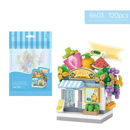 Mini Potted Succulent Flower Building Blocks DIY Cute Bouquet Model Ornaments Adult Children Assembly Toy Boys Girls Gift